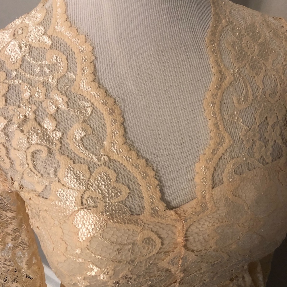 ASOS CREAM LACE DRESS - Picture 2 of 5